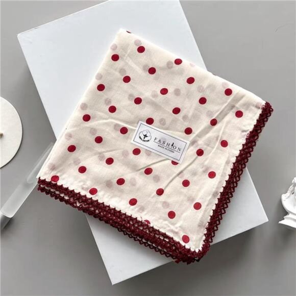 2 Pack Large Cotton Bandana Headband Css007 - Polka Dot - Picture 3 of 7